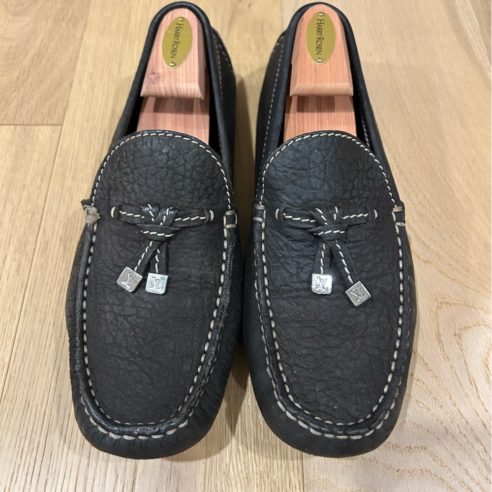 Louis Vuitton Brown Leather Monza Driving Loafer - Used